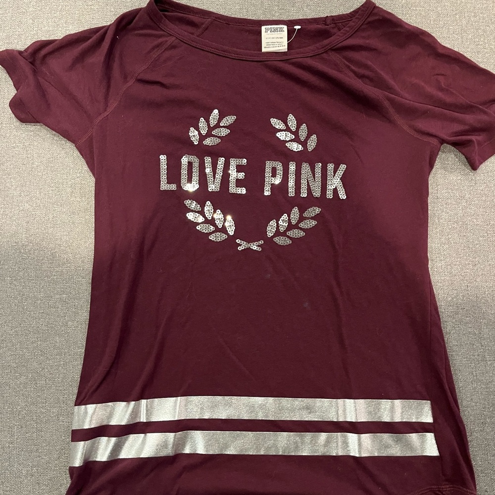 Pink Victoria’s Secret tshirt size small